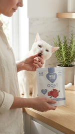 Cat with Wild Bites freeze dried goat heart treats