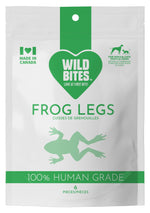 Freeze Dried Frog Legs Dog & Cat Treats pack front, for dogs and cats