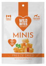 Freeze Dried Marble Cheese Minis Dog & Cat Treats pack front, for dogs and cats
